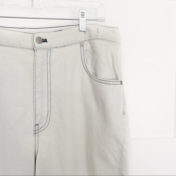 Madewell Wide Leg Tapered Jeans Faded Wash Sz 32 - Picture 9 of 13